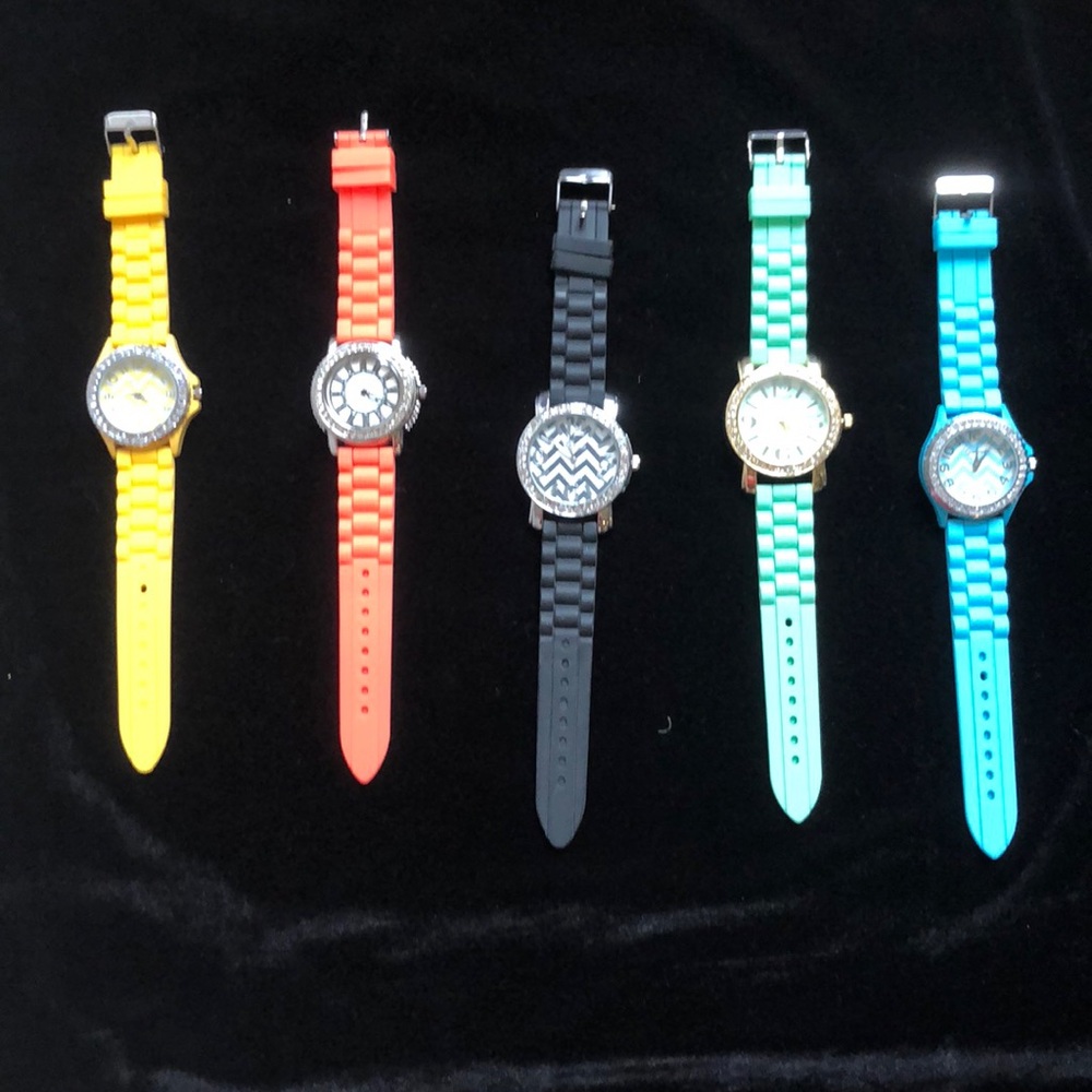 Silicone big face watches